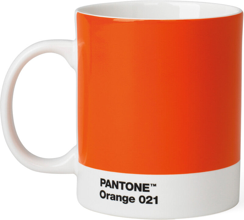 Pantone by copenhagen Tasse – 375 ml, Ø 8,5 cm, Feinporzellan, Orange, nicht spülmaschinenfest