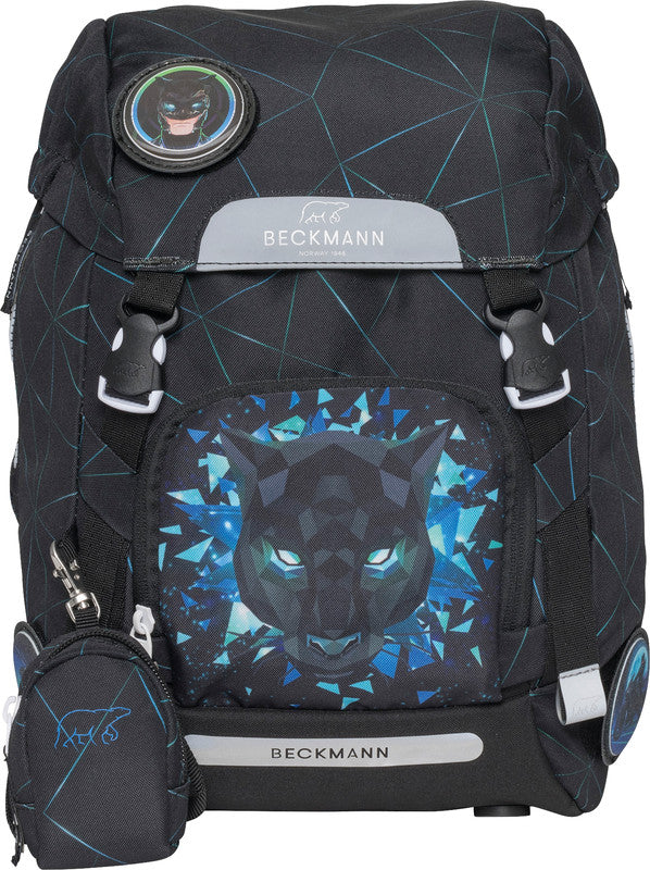 Beckmann Classic Schulrucksack 1st – 6-teilig – Panther – 24×37×25 cm – aus recycelten PET-Flaschen