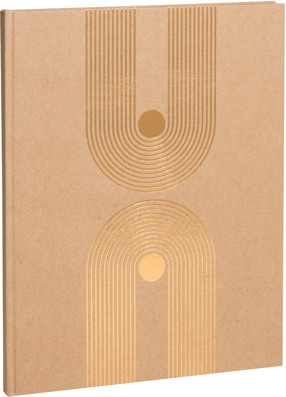 Exacompta Graphik Gästebuch – 270 × 220 mm – 100 Seiten – gebunden, Kartoneinband, kraftbraun