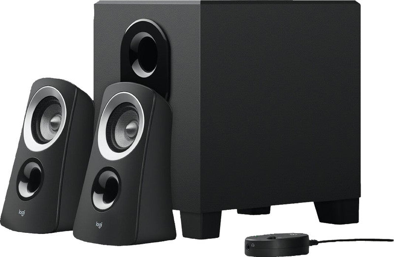 Logitech Z313 – PC-Lautsprecher-Set 2.1 – 25 W, mit Subwoofer, 3,5 mm Klinke, Schwarz