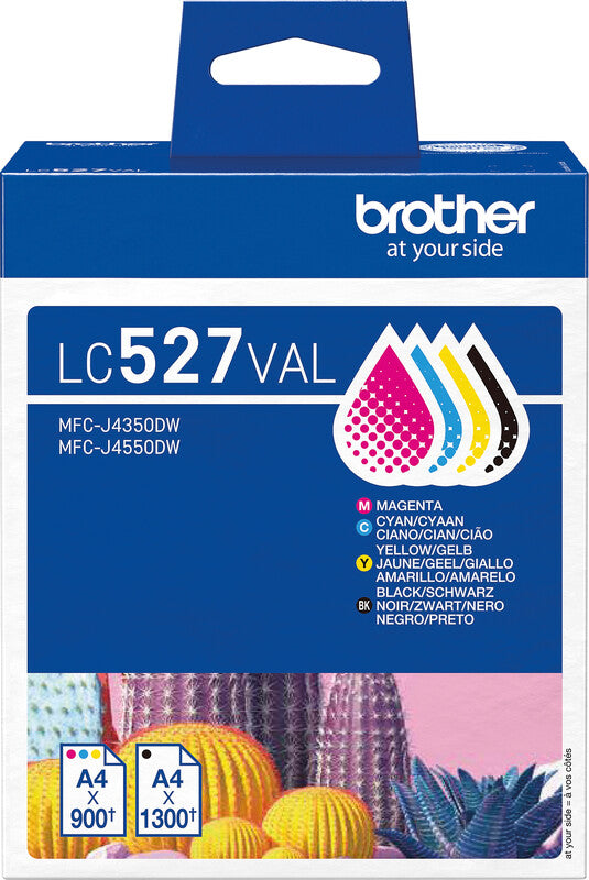 Brother Tintenpatronen-Multipack LC-527VAL, CMYK – für MFC-J4350DW