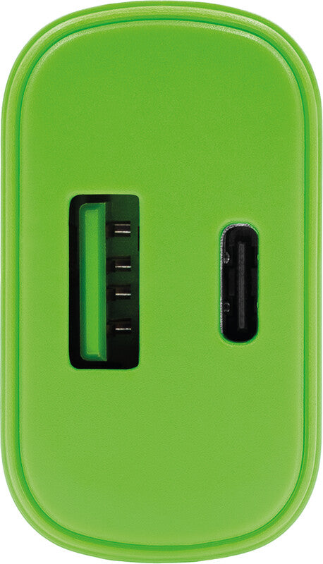 EXC USB-Ladegerät – 18–20 W, 1× USB-C + 1× USB-A, Überspannungsschutz