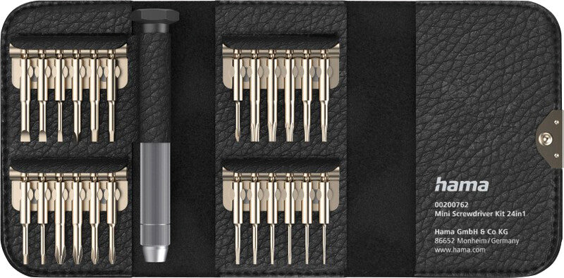 Hama Schraubendreher-Bit-Set – 24 Bits – für PC, Notebook, Elektronik