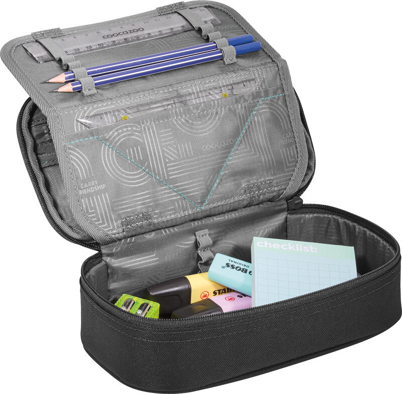 Coocazoo Every Etui, gefüllt – Teal Shadows – Kunststoff – 23,0 × 7,0 × 12,0 cm