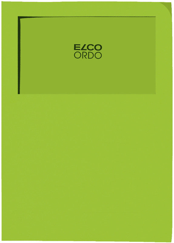 Elco Sichtmappe A4 – intensivgrün, Papier, 100er-Pack