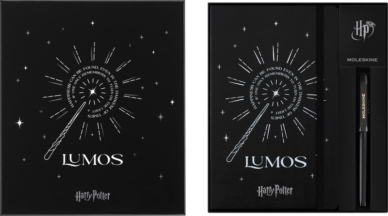 Moleskine Notizbuch Limited Edition Harry Potter, Leimbindung, Hardcover, 176 Seiten, 100 g/m² – Schwarz