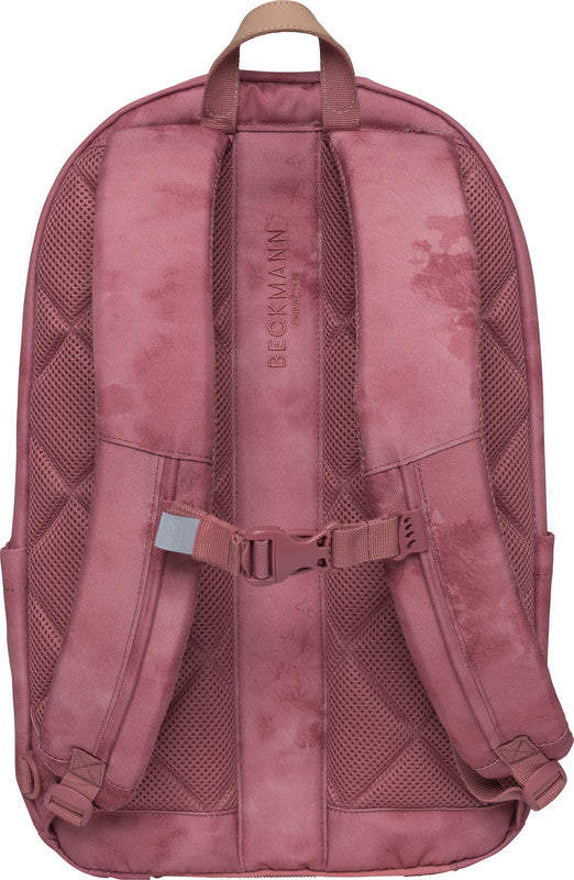 Beckmann Rucksack – City – Organic Rose, rot – 31,0×47,0×24,0 cm – aus recycelten PET-Flaschen (rPET)