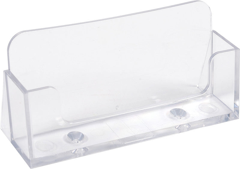 Exacompta Visitenkartenhalter – 1 Fach, 50 Visitenkarten, Polystyrol (PS), transparent, 34 × 102 × 47 mm