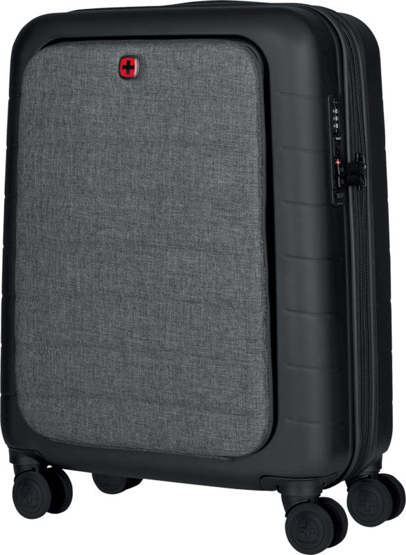 Wenger/SwissGear Wenger Notebook-Trolley – für Notebooks bis 14", Hartschale PC/ABS, 4 Doppelrollen, mit TSA, schwarz/grau