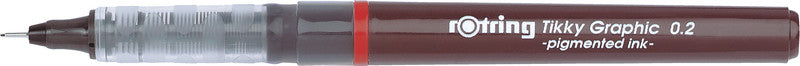 Rotring Tikky Graphic Fineliner 0,2 mm – schwarz – wasserfest