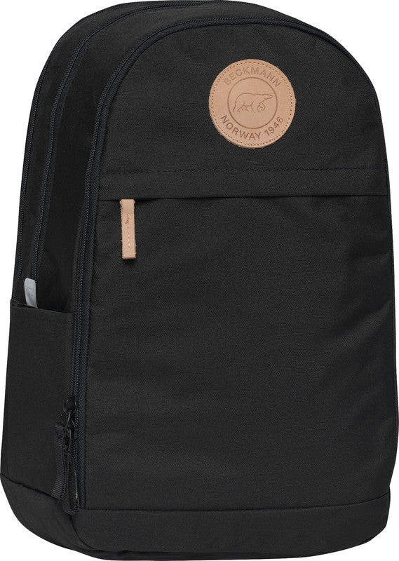 Beckmann Rucksack Urban Midi – Schwarz – 29,0 × 44,0 × 21,0 cm – aus recycelten PET-Flaschen (rPET)