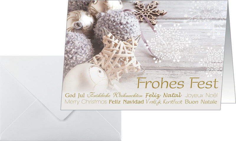 Sigel Weihnachtsgrusskarte (Christmas Feeling) – A6 (105 × 148 mm) – mit Umschlägen, für Inkjet/Laser/Kopierer