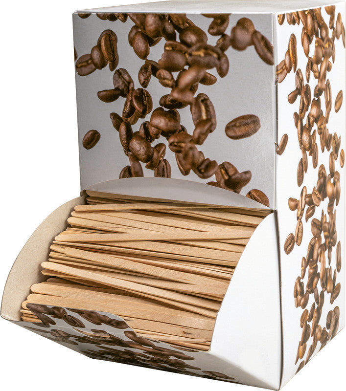 Noname Rührstäbchen aus Birkenholz – 11 cm, braun, 2000 Stück