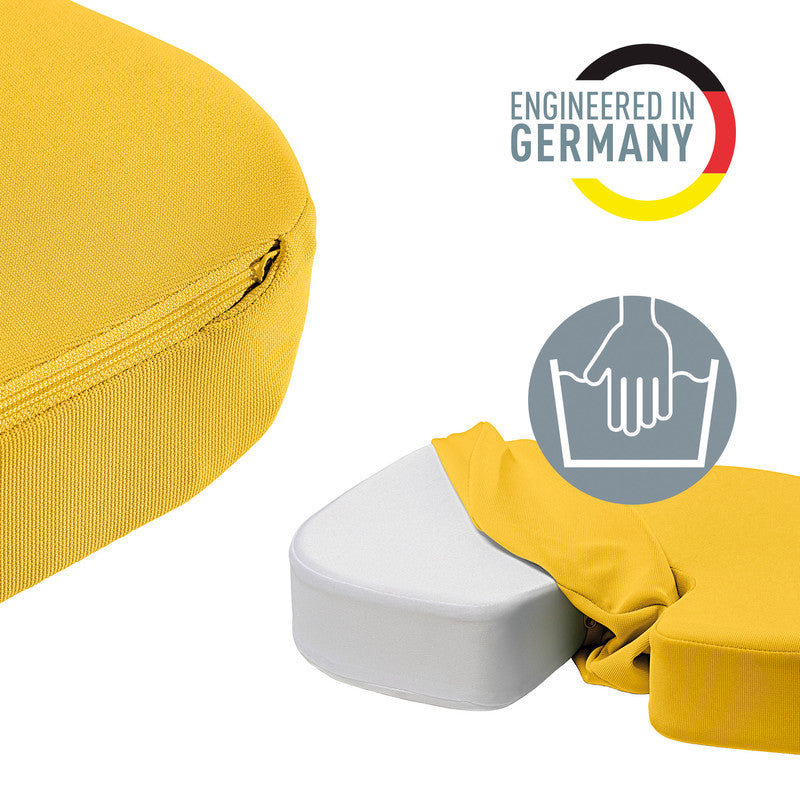 Leitz Kissen Ergo Cosy – 45,5 × 33,5 × 7,5 cm – Kunststoff, warmes Gelb