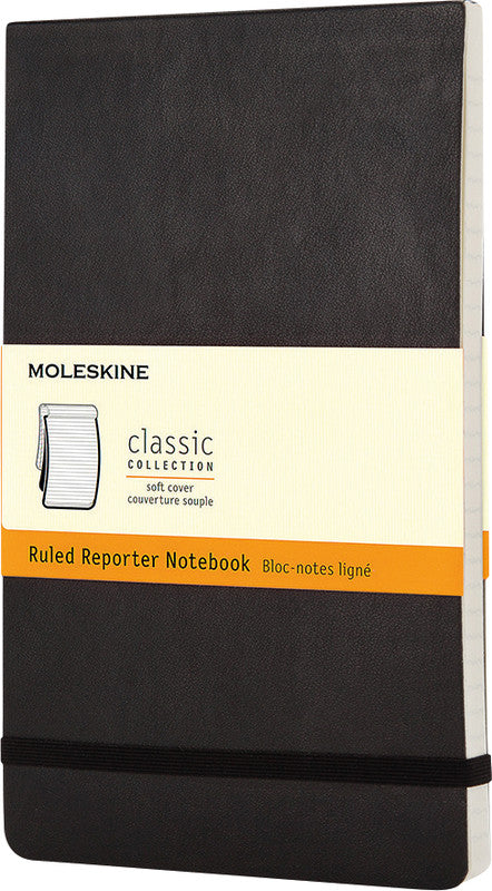 Moleskine Notizbuch, 90 × 140 mm, liniert, Leimbindung, Softcover, 192 Seiten, 70 g/m² – schwarz