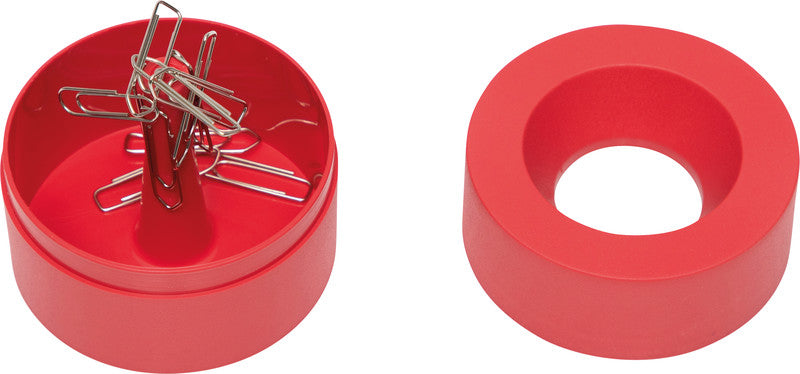 MAUL Klammerspender – Kunststoff, Rot, 73 × 60 mm