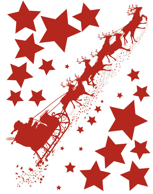 HERMA Fliesensticker Schlittenfahrt, sortiert, 21 × 29,7 cm, wiederablösbar, 15 Stück