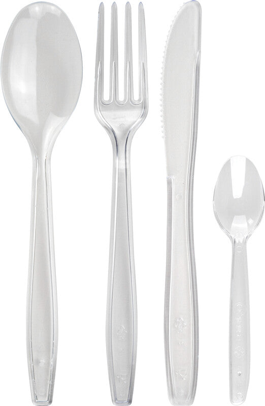 Noname Messer PS – 19 cm, transparent, 50 Stück