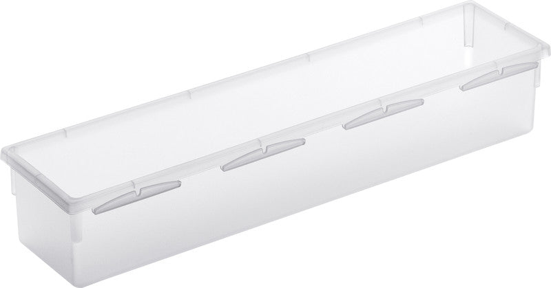 Rotho Ordnungssystem Basic – PP-Kunststoff, transparent, 30 × 5 × 8 cm