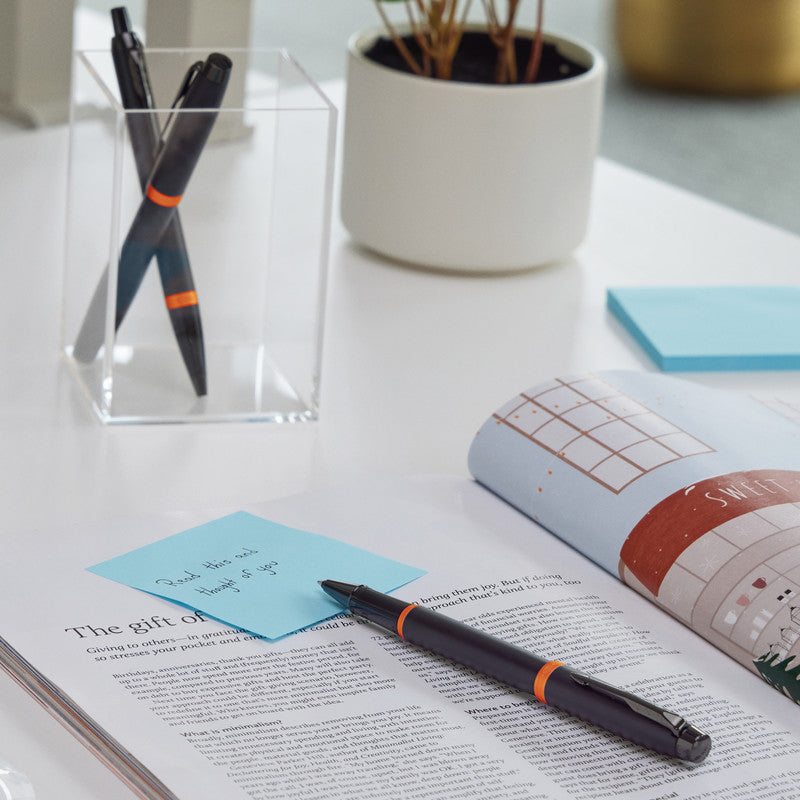 Parker IM Professionals Vibrant Rings – Tintenroller, mit Kappe, 0,5 mm, Schwarz
