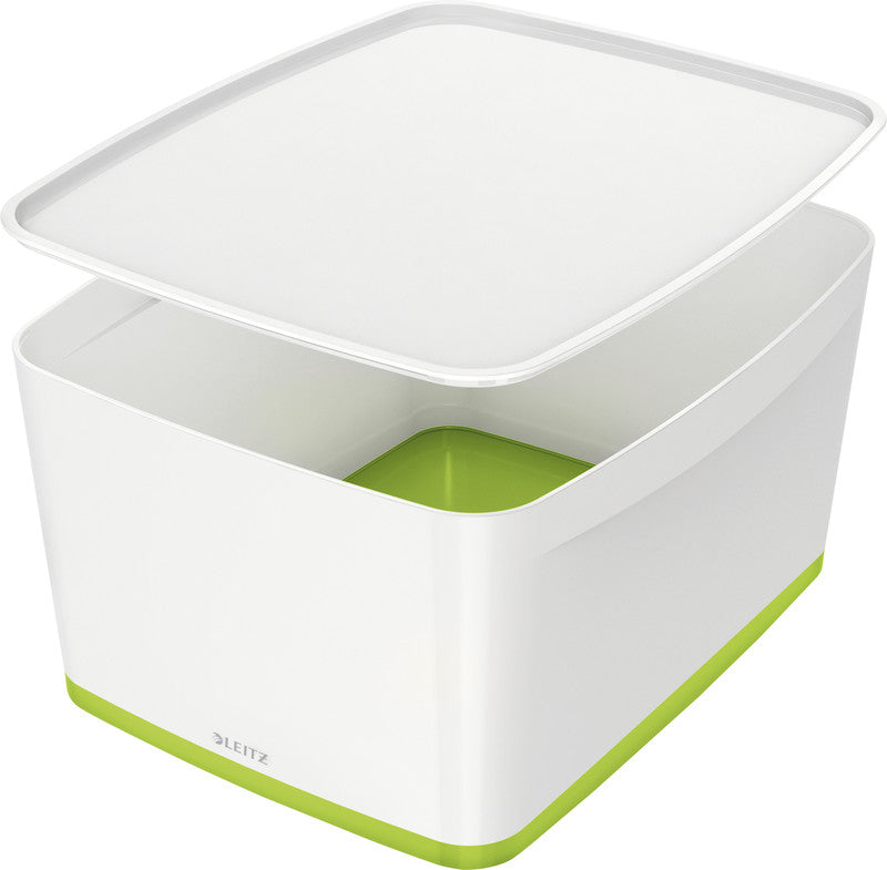 Leitz MyBox Aufbewahrungsbox – ABS Kunststoff, Weiss, 31,8 × 19,8 × 38,5 cm