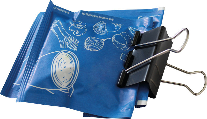 Q-CONNECT Büroklammern – Foldback-Clips – 32 × 13,8 mm – Metall – Schwarz – 10 Stück