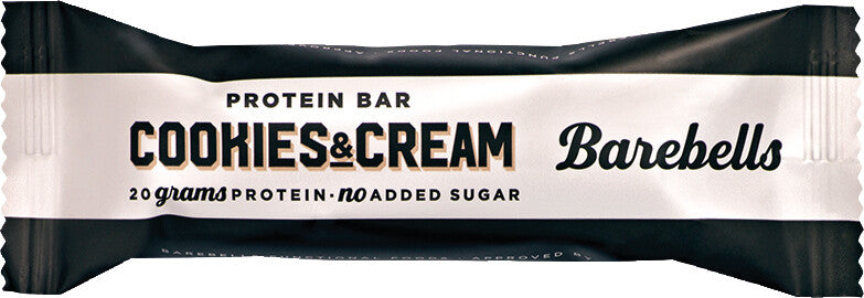 Barebells Original Bar Proteinriegel – Cookies & Cream, ohne Zuckerzusatz, 55 g