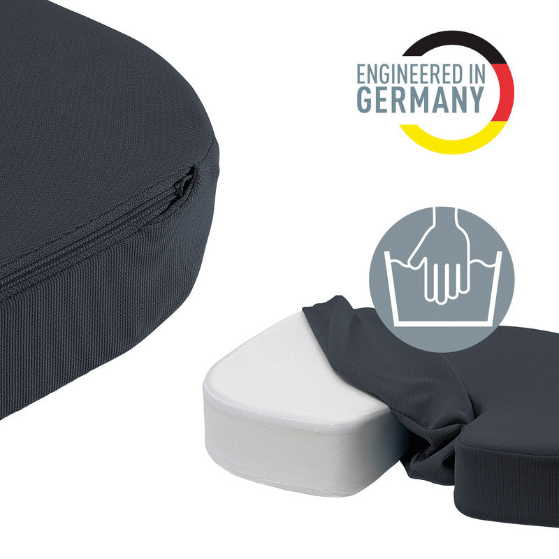 Leitz Ergo Cosy rechteckiges Kissen – 45,5 × 33,5 × 7,5 cm – Kunststoff, samtgrau