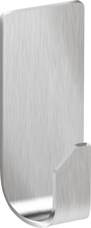 tesa Powerstrips Handtuchhaken – Klebemontage – 2-teilig – 2,0 × 4,5 × 2,1 cm – Edelstahl