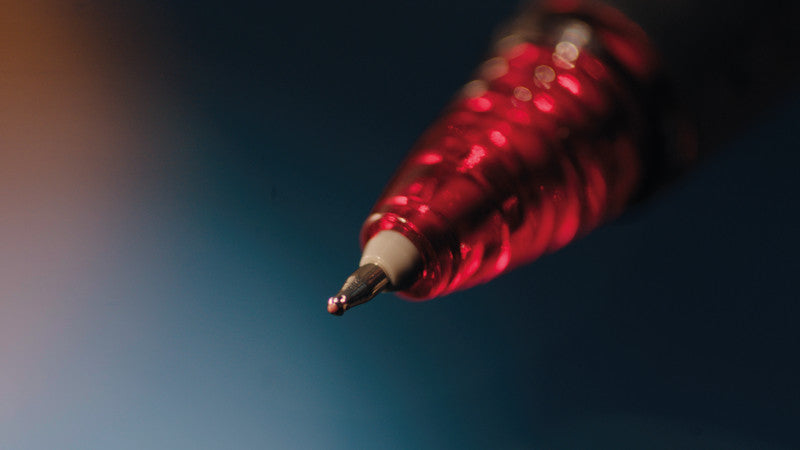 Pilot FriXion Point Clicker – Tintenroller, radierbar, 0,25 mm, Rot, für Linkshänder