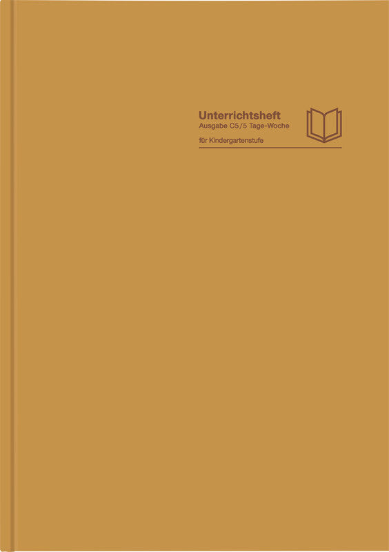 Verlag für unterrichtsm. Unterrichtsheft, A4, Karton, 128 Seiten, perforiert, 100 g/m² – Gold