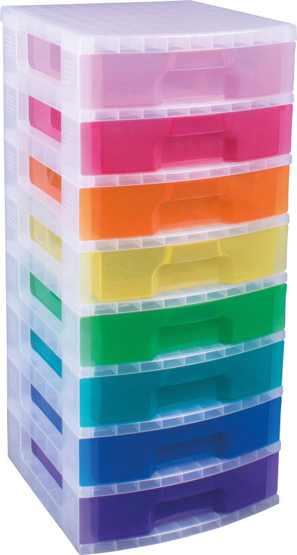 Really Useful Boxes Schubladenelement – Kunststoff, weiss transparent, 42 × 91 × 39,5 cm