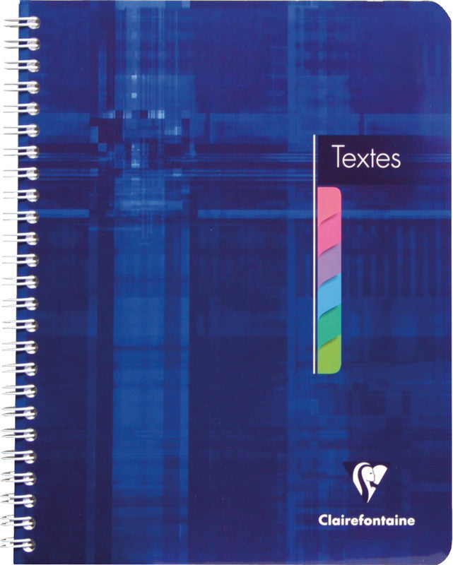 Clairefontaine Spiralheft, 175 × 220 mm, séyès 8 × 3 mm, Spiralbindung, Karton, 144 Seiten, 90 g/m² – sortiert