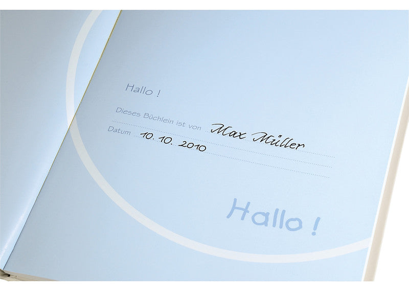 Hama Baby Feel Baby-Tagebuch – 205 × 280 mm – 44 Seiten – gebunden, mehrfarbig, farbig illustriert