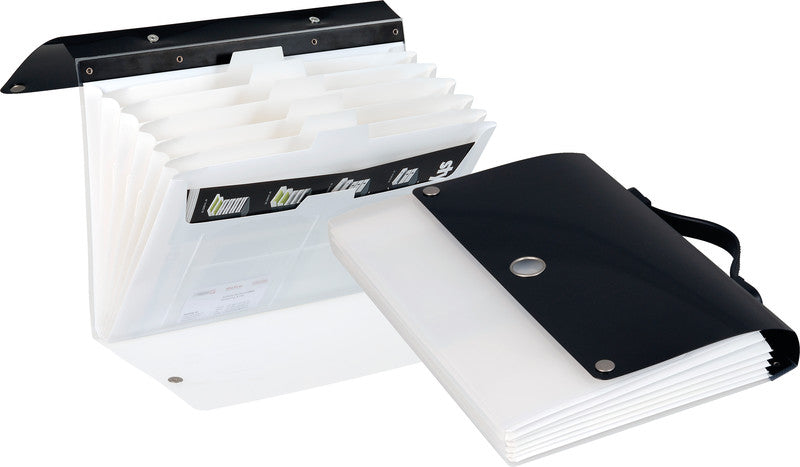 Dufco Sammelmappe für A4, Kunststoff, mehrfarbig, mit Druckknopf