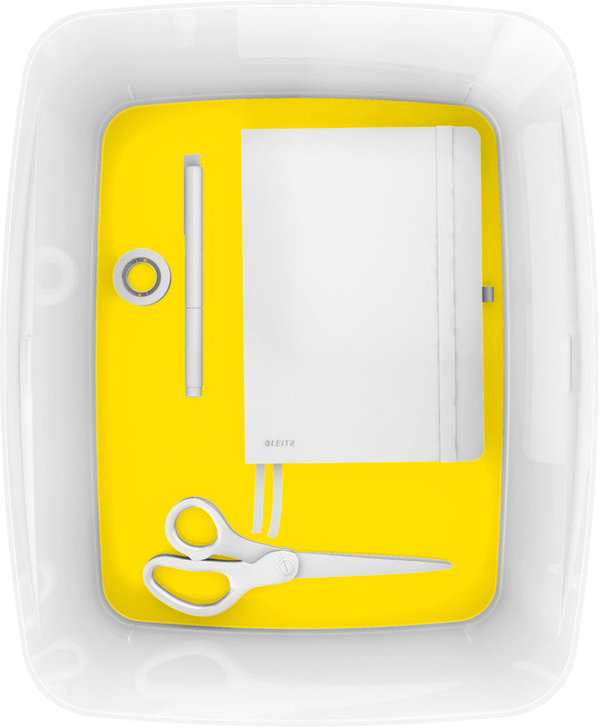 Leitz Aufbewahrungsbox MyBox – Kunststoff, weiss, 31,8 × 19,8 × 38,5 cm