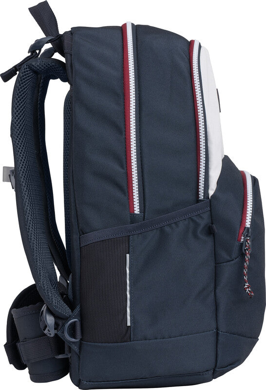 Beckmann Junior Sport Rucksack – Navy White – 31.0×45.0×22.0 cm – 30 l – recycelte Materialien