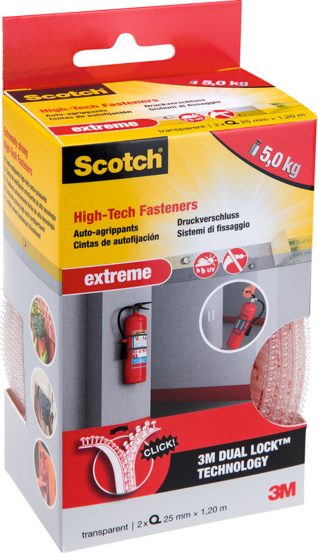 Scotch Klebeband – permanent, 25 mm × 1,2 m, transparent, 2 Rollen