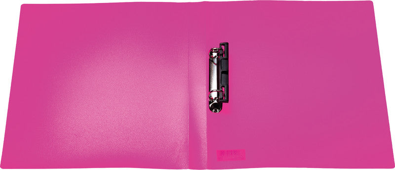 HERMA Ringbuch – A4 Hochformat – 2-Ring, Rücken 35 mm – Neonpink, Kunststoff, mit Niederhalter