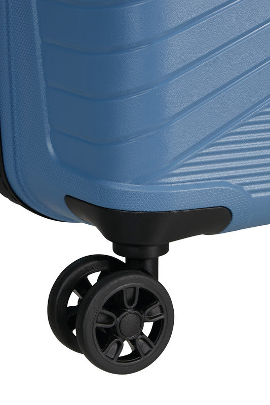 American Tourister Handgepäck-Trolley – Hartschale PP, 4 Doppelrollen, mit TSA, Coronet Blue, 40 × 50 × 20 cm