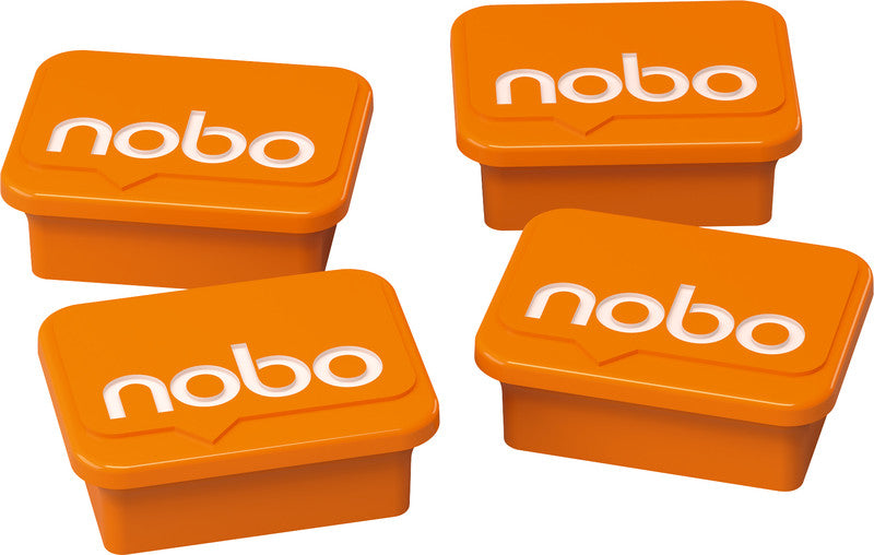 Nobo Starter-Kit, inkl. 4 Haftmagneten, Orange – für Whiteboards