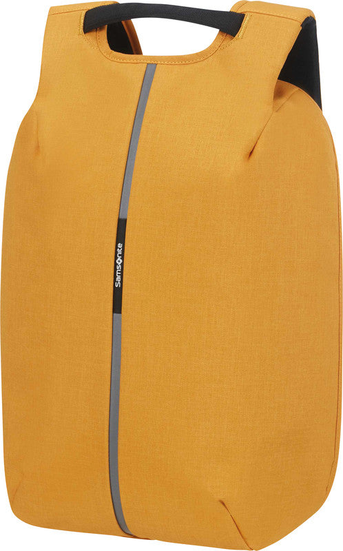 Samsonite Securipak Notebook-Rucksack – 17 l, RFID-Fach, USB-Port, recyceltes PET (rPET), Sonnengelb