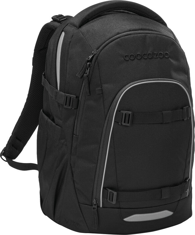 Coocazoo Rucksack Mate – Black Coal – 30,0×46,0×23,0 cm, 30 l – aus 100% recyceltem rPET