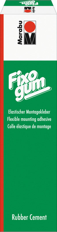 Marabu Fixogum Gummikleber – 125 g – transparent trocknend, permanent/wiederablösbar – für Basteln