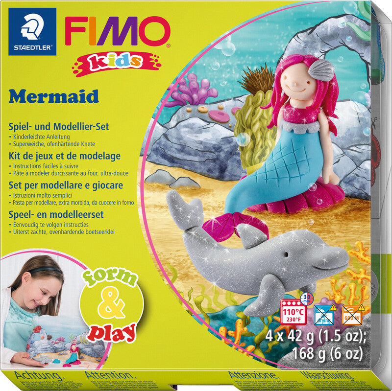 Staedtler FIMO – Modelliermasse-Set Mermaid – 4 Blöcke à 42 g