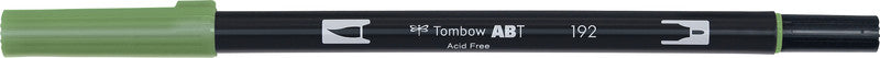 Tombow Brush Pen ABT Dual Brush Pen – Pinselspitze – Spargelgrün – wasservermalbar
