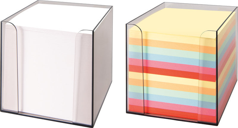 Folia Zettelbox – Kunststoff, Transparent, 95 × 95 mm