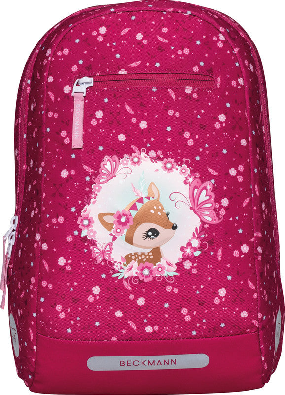 Beckmann Schulrucksack Active Air Flx – 6-teilig – Forest Deer – aus recycelten PET-Flaschen