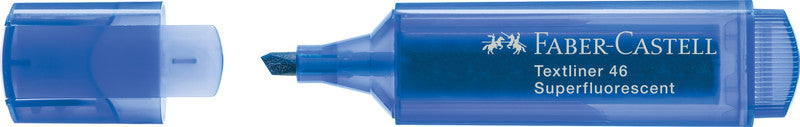 Faber-Castell Blauer Textmarker – Keilspitze, 1–5 mm, nachfüllbar