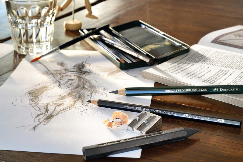 Faber-Castell CASTELL 9000 Graphit-Set, 8B–2H, mit Aufbewahrungsbox – 12-teilig